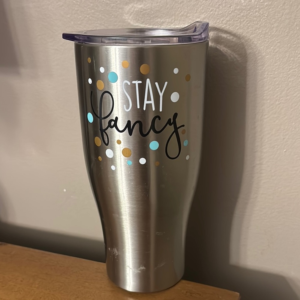 GUC Stainless Steel Tumbler with Colorful Dots Stay Fancy